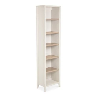 SIENNA FRENCH PROVINCIAL IVORY GREY WOODEN NARROW BOOKCASE - image 1 of 4