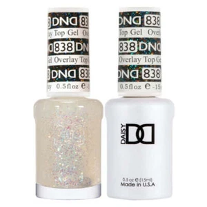 DND Duo Matching OVERLAY GLITTER TOP GELS - #838 - Picture 1 of 2
