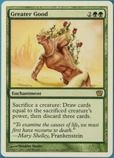 Greater Good 9th Edition PLD Green Rare MAGIC MTG CARD (ID# 193491) ABUGames