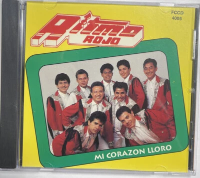 Ritmo Rojo: Mi Corazon Lloro CD (1995, Discos Fonorama)Sun Damaged Rear Artwork - Imagem 1 de 2