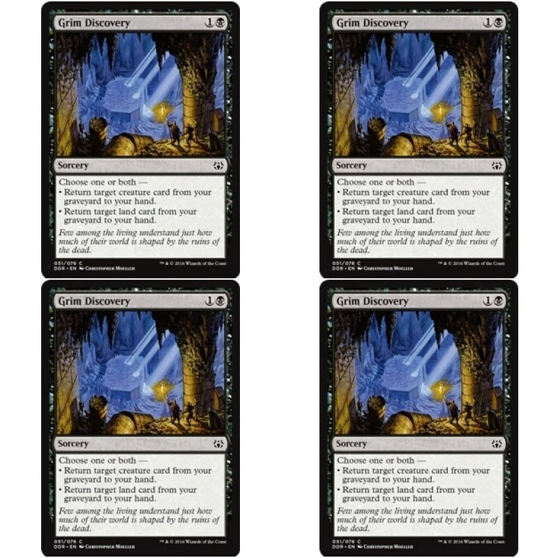 4 x GRIM DISCOVERY NM Nissa vs Ob Nixilis MTG Black - Sorcery Com - Image 1 of 1
