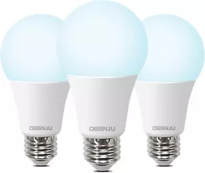 100W Equivalent A19 5000K Daylight LED Light Bulbs, 1500 Lumens, E26 Base, Non-D - Picture 1 of 12