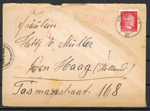 PFORDZHEIM gg 1 14.4.43 GEOFFNET O.K.W. C62 DEN HAAG (Met inhoud) Ro941 - Picture 1 of 2