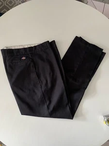 Dickies 874 Pants 38x34 874 Black MADE IN USA Vintage Waist Altered? - Picture 1 of 7