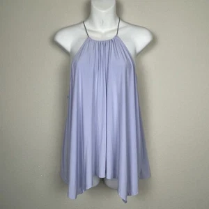 Express Y2K Lavender Trapeze Top Sleeveless Asymmetrical Hem Festival M - Picture 1 of 7