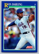 1991  Score #456 Ron Darling New York Mets Baseball card