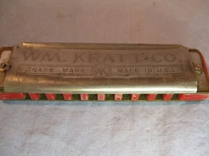 Vintage WM. Kratt Co Professional HIt Parade Mundharmonika Tonart C - Bild 1 von 12