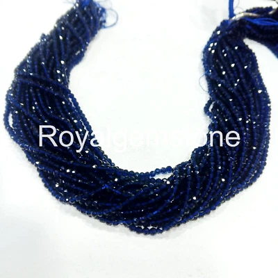 Großhandel Menge Facettiert Glas Rondell Perlen Glasperlen 10 " Strand - Bild 1 von 3