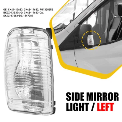 Luz de señal de giro del espejo lateral para conductor izquierdo Ford Transit 150 250 350HD 2015-21 Foto 1 de 4