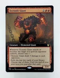 Tectonic Giant (Extended Art) - Theros Beyond Death - Near Mint - MTG - Picture 1 of 2