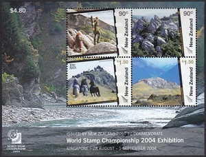 NUOVA ZELANDA 2004 Il Signore degli Anelli: Singapore 2004, Esposizione M/S MNH - Foto 1 di 1