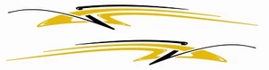 2 Car Truck Trailer Side Decals Graphics Stripes Vinyl #PB365 - Imagen 1 de 2