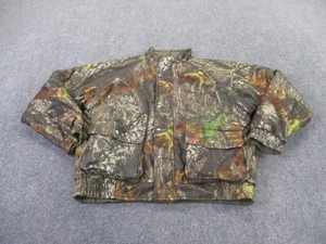 Woolrich Jacket Men L Camo Outdoor Guide Hunting Reversible Mossy Oak Break Up - Picture 1 of 19