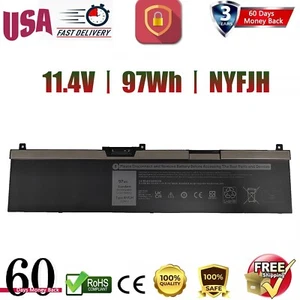 USPS NYFJH BATTERY FOR Dell Precision 7330 7530 7540 7730 7740 P74F P34 - Picture 1 of 11