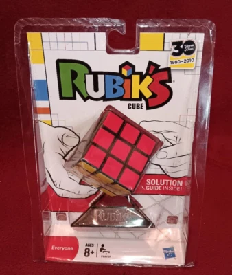 Vintage Hasbro Rubik's Cube 30 Years 3x3 Stand NEW in PACKAGE w/ GUIDE 2010  - Image 1 of 4