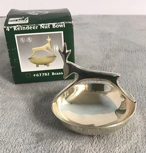"Colección de caramelos de nuez de Navidad de reno de colección de ciervos plateados DISHsh" - Imagen 1 de 13