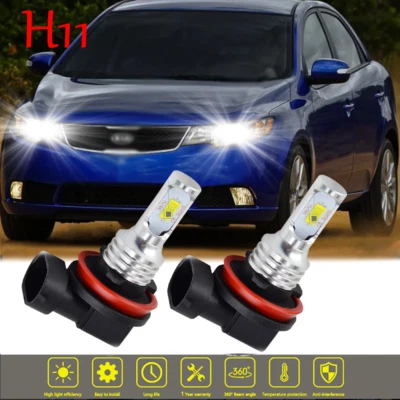 Para Kia Forte 2010-2013 Optima 2007-2015 H11 Bombilla Faro LED Luz Baja 6000K Foto 1 de 4