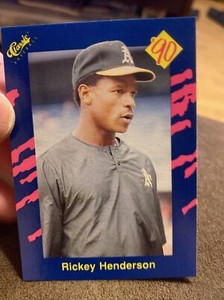 1990 Classic '90 #37 Rickey Henderson New York Yankees 1990 Classic Rickey A’s