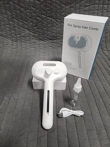 Spray Dog Cat Pet Grooming Brush with Water Sprayer - Hair Removal Comb - Picture 1 of 4