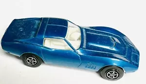 Vintage 1969 Kenner Zip Strip Blue 70s Corvette Stingray Toy Car (1:64) Scale - Picture 1 of 7