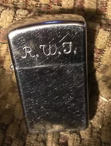 1958 ZIPPO LIGHTER 1 x 2 1/2 in WITH INT RWT--PAT 2517191–VINTAGE - Picture 1 of 6