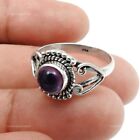 Natural Amethyst Gemstone Cocktail Ring Size 7 925 Sterling Silver For Women B2