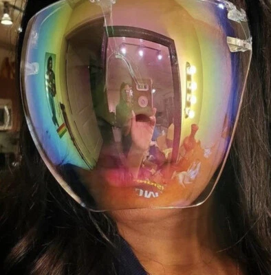 Clear Face Shield Glasses Face Mask Transparent Reusable Visor Anti-Fog Dust USA - Image 1 of 4