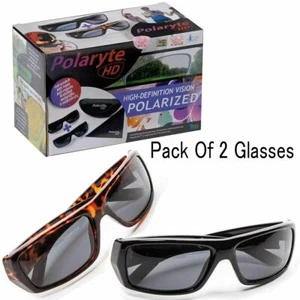 Juego de 2 gafas de sol polarizadas para conducir gafas deportivas pesca golf G. - Imagen 1 de 5