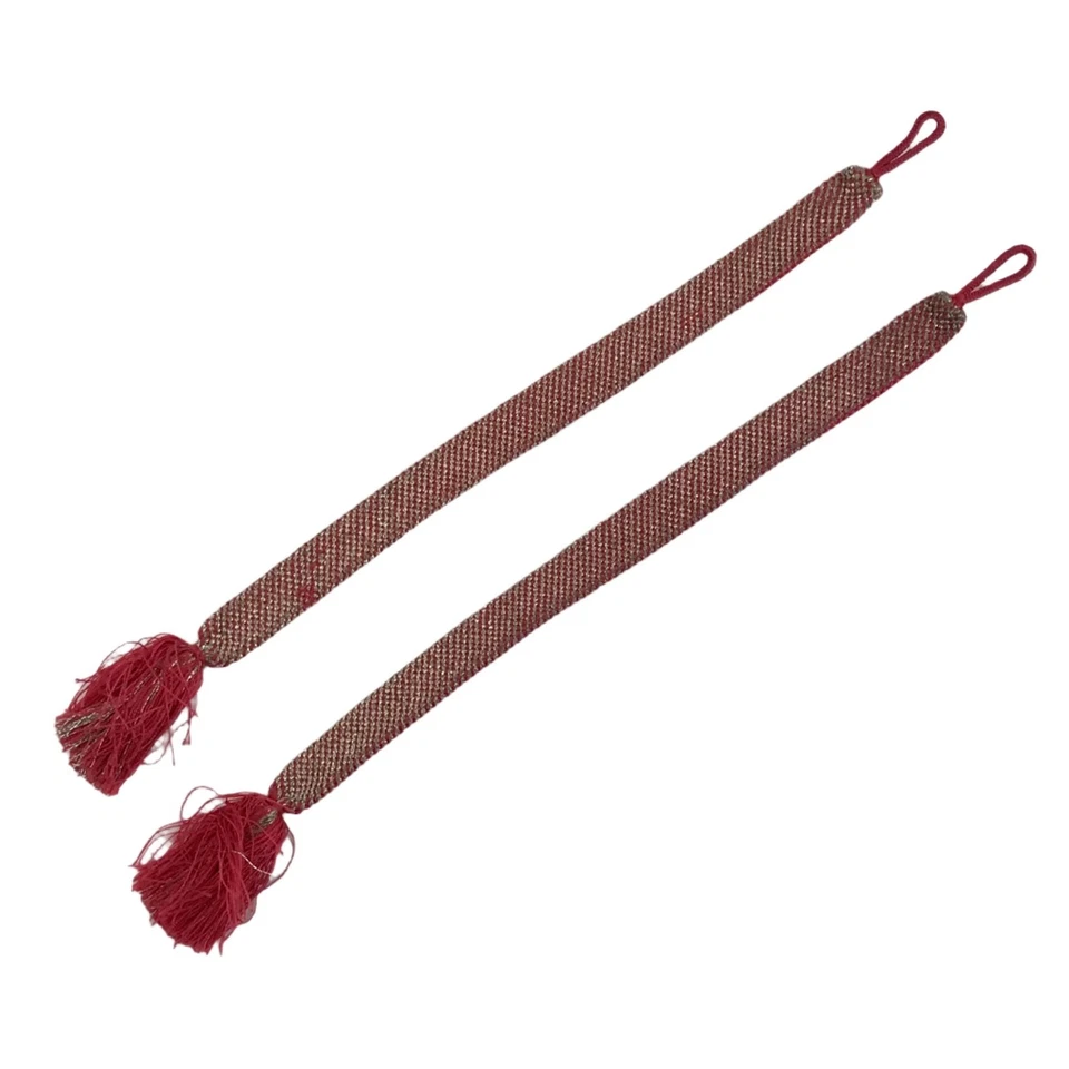 Chaqueta Kimono Japonesa Haori Himo Accesorio De Colección Seda Kumihimo Rosa Plata OJ207 Foto 1 de 4