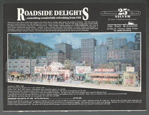 Fine Scale Miniatures advertisement for the ROADSIDE DELIGHTS kit color print ad - Foto 1 di 3
