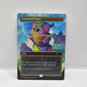 Command Tower NM #7067 Confetti Foil MTG Tana Segreta x Furby (Carta Bonus) - Foto 1 di 3