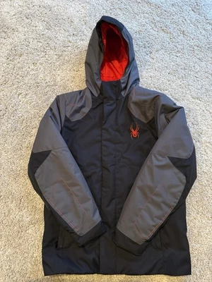 Abrigo con capucha Spyder talla 14 para niños Foto 1 de 4