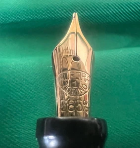 AURORA Fountain Pen Number 1 Gold 14K F Bottom Button - Picture 1 of 12