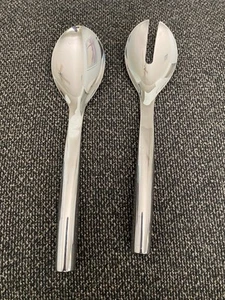 Williams Sonoma Set Insalata Acciaio Inox Servizio Utensili 2013 Moderno - Foto 1 di 5