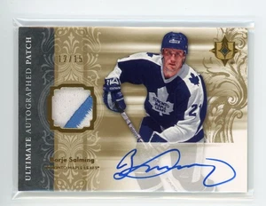 2006-07 ULTIMATE COLLECTION GAME USED PATCH AUTO /15 GOLD BORJE SALMING - LEAFS - Bild 1 von 1