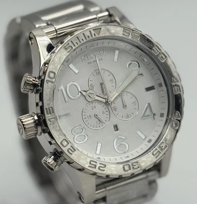 Часы унисекс хронограф NIXON 51-30 - высокая полировка/белый A083-488 - Изображение 1 из 4