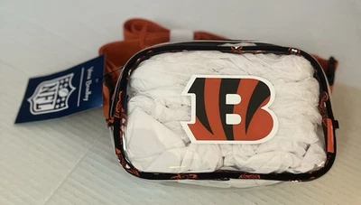 Nuevo con etiquetas Bolso Cinturón Pequeño Transparente Vera Bradley NFL Cincinnati Bengals Negro Naranja Foto 1 de 4