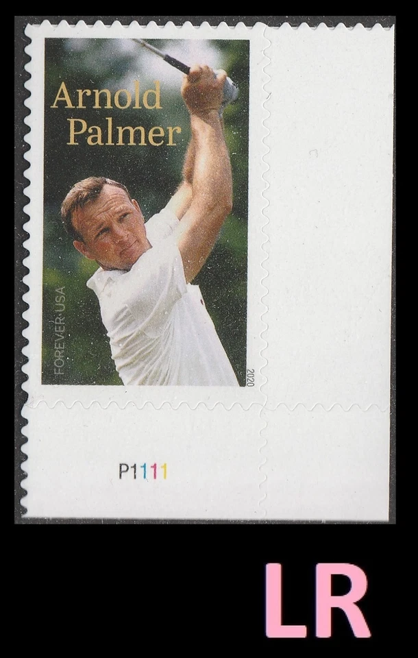US 5455 Arnold Palmer F plate single LR MNH 2020 - Image 1 of 1