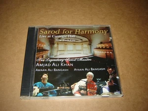 Amjad Ali Khan - Sarod for Harmony: Live at Carnegie Hall CD India BMG - Picture 1 of 2