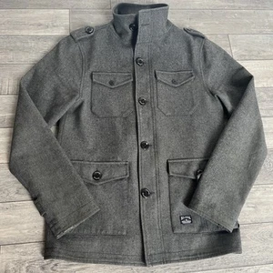 Abrigo Billabong Hombre Talla S Gris Mezcla Lana Abrigo - Imagen 1 de 13