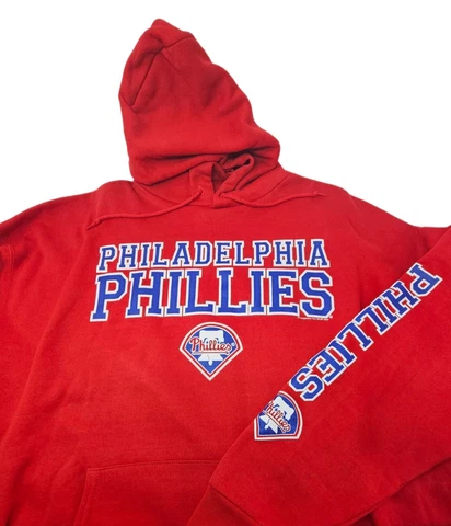 MLB Genuine Merchandise Philadelphia Phillies Men's Red Hoodie XXL Sweatshirt Cover
