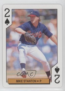 1994 US Playing Card Bicycle Atlanta Braves Box Set Giancarlo Stanton Mike #2S
