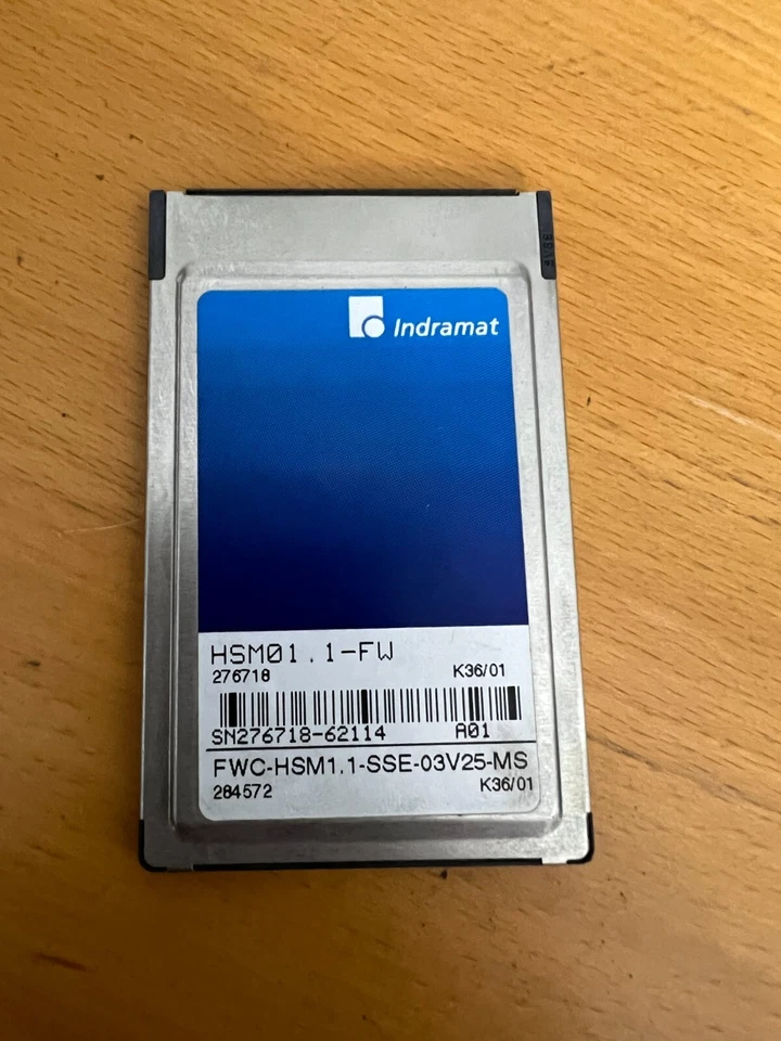 HSM01.1-FW INDRAMAT FWC-HSM1.1-SSE-03V25-MS MEMORY CARD TESTED - Image 1 of 1