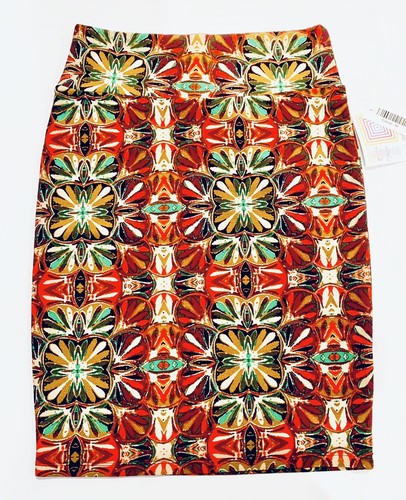 Jupe LuLaRoe Cassie Taille M - Neuf Avec étiquettes, Couleur Menthe/rouge/bleu/jaune, Style Droit/crayon, Genoux