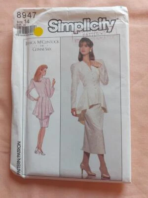 Simplicity 8947 Misses' Two Piece Dress in Two Lengths Pattern Size 14 - Image 1 of 2