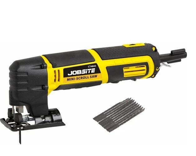 75W MINI ROLLENSÄBELSÄGE SCHNEIDER VARIABLE GESCHWINDIGKEIT HOLZ METALL & 10 KLINGEN - Bild 1 von 3