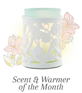 Calentador Scentsy ENTWINE con manga verde azulado ~ retirado/RARO ~ NUEVO en caja - Imagen 1 de 3
