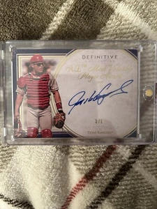 2017 Topps Definitive Legendary Autograph Collection #DCLA-IR Ivan Rodriguez 3/5 - Picture 1 of 11