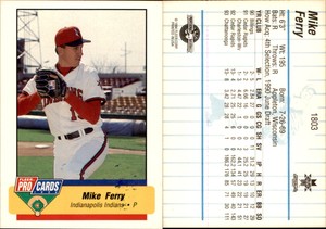 Mike Ferry 1994 Fleer ProCards #1803 Card *AutographDen*