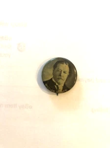 VINTAGE 1908 WILLIAM H TAFT CAMPAIGN PINBACK 7/8" - Picture 1 of 3